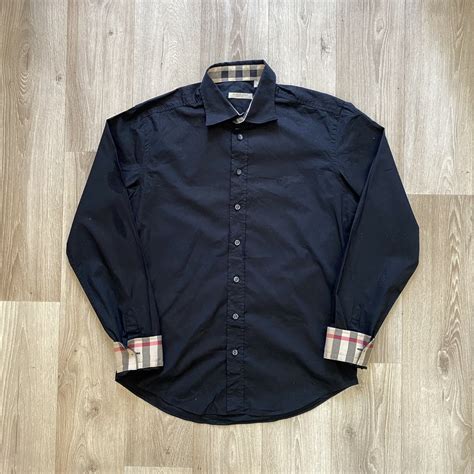 fake burberry button up shirt|More.